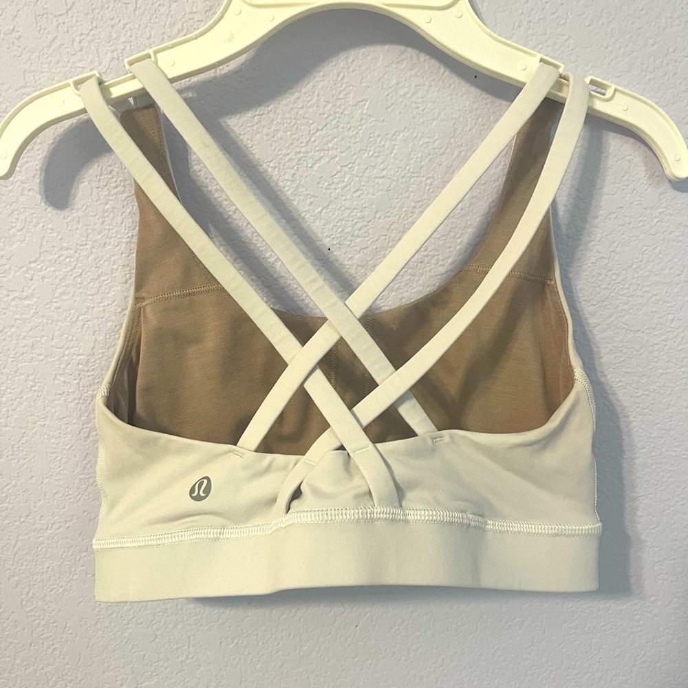 Lululemon Energy Sports Bra Size 4 White